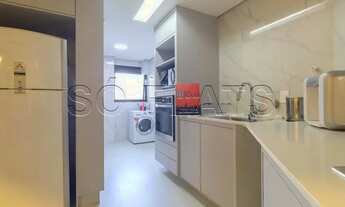 Imagem 4: Flat em Moema totalmente reformado e alto padrão com 120m², boa localização próx da Av Ibi