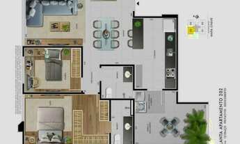 Imagem 4: Apartamento à venda, 2 quartos, 1 suíte, 2 vagas, Castelo - Belo Horizonte/MG