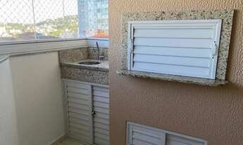 Imagem 4: Apto semi mobiliado, dois quartos, em Barreiro/ SJ, suite com hidromassagem, vista p/ mar