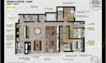 Imagem 5: Apartamento para venda possui 90 metros quadrados com 2 quartos em Parque São Jorge - São