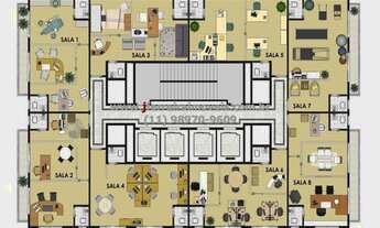 Imagem: PERDIZES - Sala com 360m², 8 vagas, 16