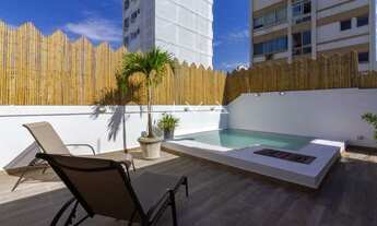 Imagem 2: Cobertura Duplex Reformada Mobiliada com 200 m² 3 Quartos 1 Vaga Portaria 24hs