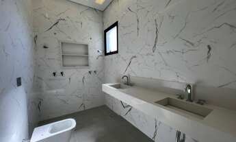 Imagem 7: Casa no condomínio Alphaville Uberlândia térrea para venda tem 249 metros quadrados com 4