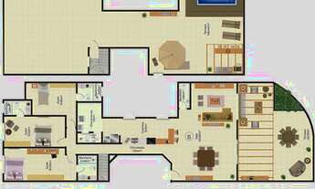 Imagem 7: Cobertura para venda possui 325 metros quadrados com 3 quartos