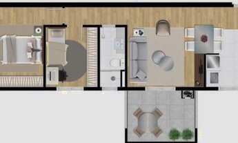 Imagem 4: Apartamento com 2 dormitórios à venda, 63 m² por R$ 240.000 - Residencial Porto Bello - Al