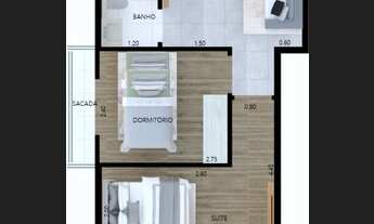 Imagem 7: Apartamento para venda possui 37 metros quadrados com 2 quartos em Cidade Patriarca - São