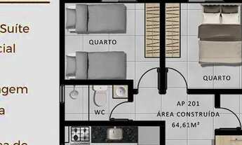 Imagem 5: Apartamentos com 02, 03 e coberturas exclusivas no Cristo, documentação inclusa