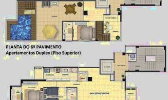 Imagem 2: Cobertura para venda tem 156 metros quadrados com 3 quartos em capim macio