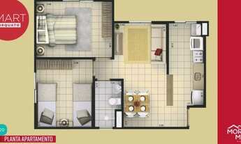 Imagem 3: Smart Torquato Apto. 2 qts em Condominio Fechado !