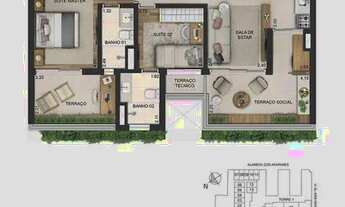 Imagem 5: Apartamento para venda possui 80 metros quadrados com 2 quartos em Moema - São Paulo - SP