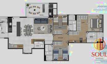 Imagem 5: Apartamento com 3 dormitórios à venda, 138 m² por R$ 1.647.071,90 - Água Verde - Curitiba