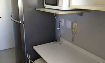 Imagem 4: Mobilhado, 01 Dormitório, 01 banheiro, cozinha, área de serviço, ar condicionado, 01 vaga