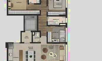 Imagem 5: Apartamento para venda com 148 metros quadrados com 4 quartos em Moema - São Paulo - SP