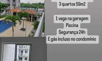 Imagem 2: Aluga-se Apartamento com 3 Quartos/1º Andar/Condomínio Fechado com Elevador/Residencial Vi