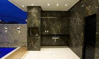 Imagem 5: Casa no Condomínio porto Marina, 3 suítes, Piscina com cascata e acabamento em pedras natu