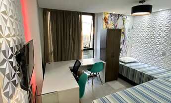 Imagem 2: Oportunidade, lindo apartamento, andar alto, vista livre pro mar, mobiliado e decorado, co