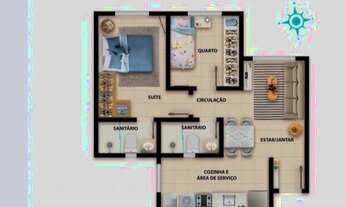 Imagem 2: 2/4 c/ suíte a 500 m do CENTRO