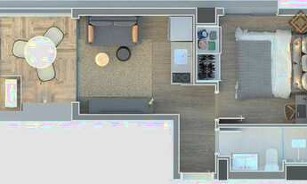 Imagem 3: Studio com 1 dormitório à venda, 25 m² por R$ 470.000,00 - Moema - São Paulo/SP