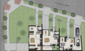 Imagem 6: Ref 253-1 Sobrado Tripex com amplo terraço no Bairro Abranches Curitiba - PR