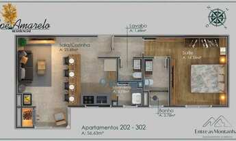 Imagem 6: Apartamento com 1 dormitório à venda, 56 m² por R$ 535.000,00 - Planalto - Gramado/RS