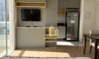 Imagem 2: Apartamento com 1 dormitório para alugar, 33 m² por R$ 2.930,00/mês - Jardim Aquarius - Sã