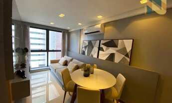 Imagem 2: Apartamento com 2 dormitórios MOBILIADO à venda, 50 m² por R$ 635.000 - Tambaú - João Pess