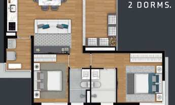 Imagem 3: Apartamento para venda com 74 metros quadrados com 2 quartos em Vila Mariana - São Paulo