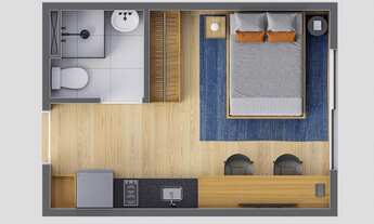 Imagem 3: Apartamento para venda tem 25 metros quadrados com 1 quarto em Vila Guarani (Z Sul) - São