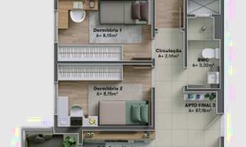 Imagem 5: Apartamento de 1 suite + 2 dormitórios com negociação e entrada facilitada - Vila Operária