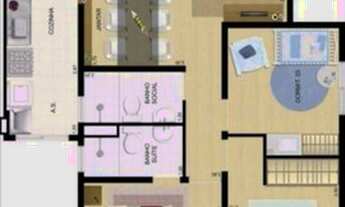 Imagem 7: Apartamento para venda possui 60 metros quadrados com 3 quartos