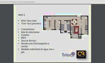 Imagem 5: Apartamento para venda possui 51 metros quadrados com 2 quartos em Itaum - Joinville - SC