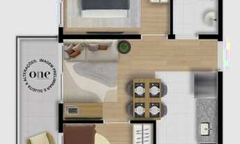 Imagem 4: Apartamento para venda possui 45 metros quadrados com 2 quartos em Indianópolis - São Paul