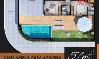 Imagem 4: Casa para venda tem 57 metros quadrados com 2 quartos em Paratibe - João Pessoa - PB