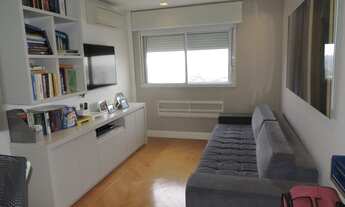 Imagem 2: Apto mobiliado em andar alto c/4 suítes, ar condicionado, varanda com churrasqueira, 4 vag