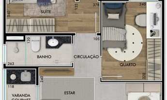 Imagem 6: Apartamento 2 dormitórios suíte e Varanda Gourmet Jardim Oriente
