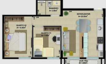 Imagem 7: Guará Village, AP. 02 Quartos, 52m² com 01 Vg, Guará II - (Oportunidade)