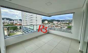 Imagem 3: Apartamento com 2 dormitórios para alugar, 72 m² por R$ 5.366,68/mês - Campo Grande - Sant