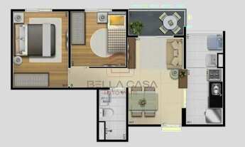 Imagem 5: Imóvel para venda possui 45 metros quadrados com 2 quartos