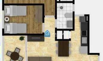 Imagem 2: Apartamento com 2 dormitórios à venda, 58 m² por R$ 474.415 - Alphaville - Gravataí/RS