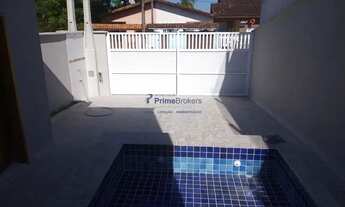 Imagem 2: Sobrado Novo com 3 dormitórios, suíte, piscina e 2 vagas de 115 m² - Itanhaém-SP