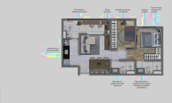 Imagem 2: Apartamento a Venda Santana 34 à 62 metros 2 e 3 Dormitórios Lazer Completo