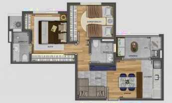 Imagem 5: Apartamento Vila Industrial - Varanda Gourmet - Lazer Equipado e Decorado