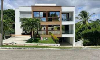 Imagem 2: Alugo belíssima casa duplex com 5 suítes em condomínio, Garça Torta - Maceió - AL