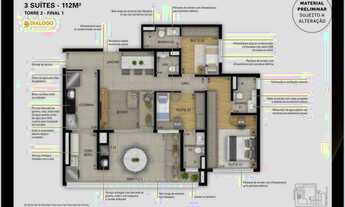 Imagem 3: Apartamento para venda com 144 metros quadrados com 4 quartos em Parque São Jorge - São Pa