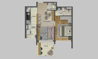 Imagem 2: Apartamento para venda pronto para morar 51 metros quadrados com 1 suíte