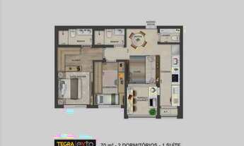 Imagem 2: Apartamento para venda tem 70 metros quadrados com 2 quartos em Brooklin Paulista - São Pa