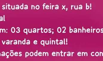 Imagem: Alugo casa no feira x