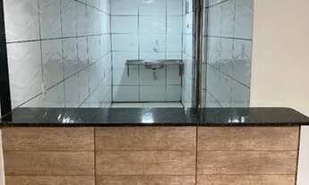 Imagem 5: Casa com 50m², sala, 2 quartos, cozinha, banheiro, área na frente e atrás