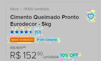 Imagem 6: Cimento Queimado