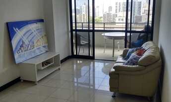 Imagem: Quarto/sala, varandão, mobiliado, infraestrutura